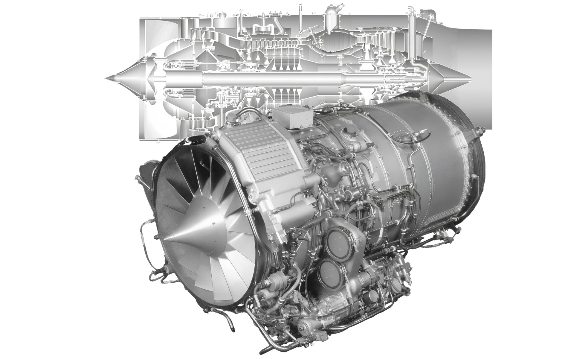 DV-2 engine with technical cutaway diagram
